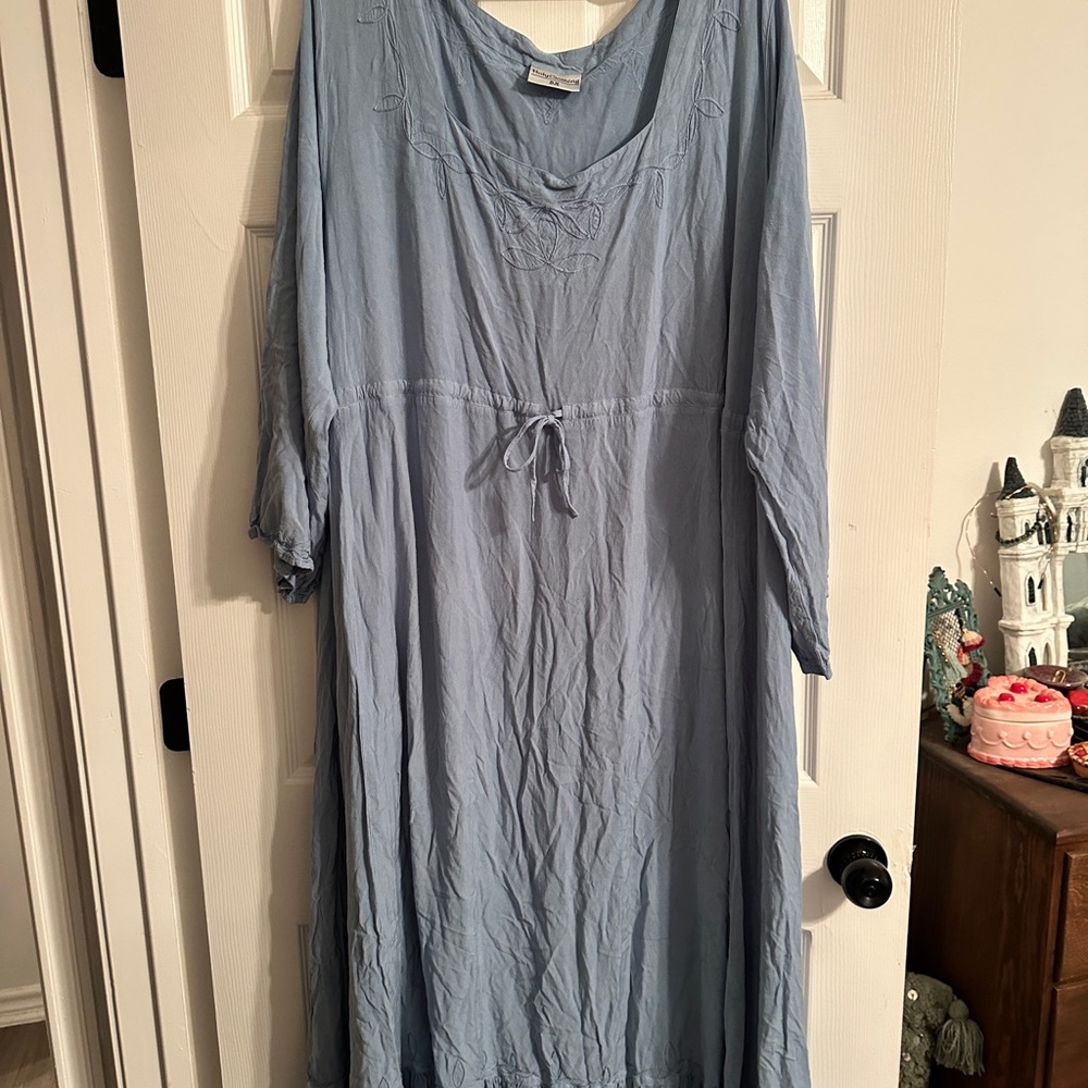 Elegant Blue Maxi Dress